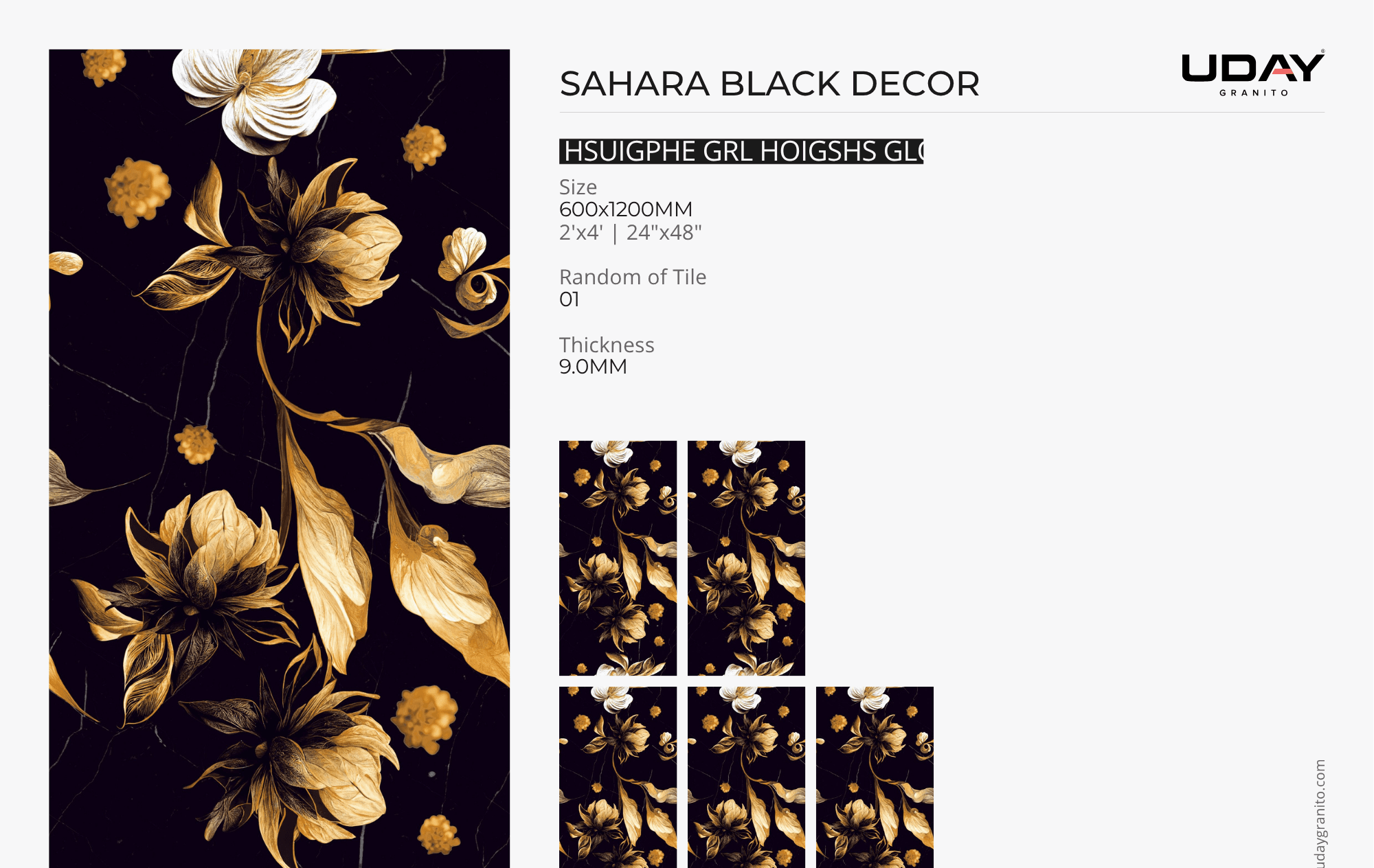 SAHARA BLACK DECOR